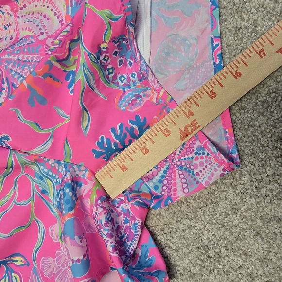 Lilly Pulitzer Ocean‎ Trail Lined Shorts Sz Small Shell Me Something Good Beach - Picture 11 of 11
